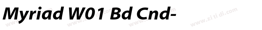Myriad W01 Bd Cnd字体转换